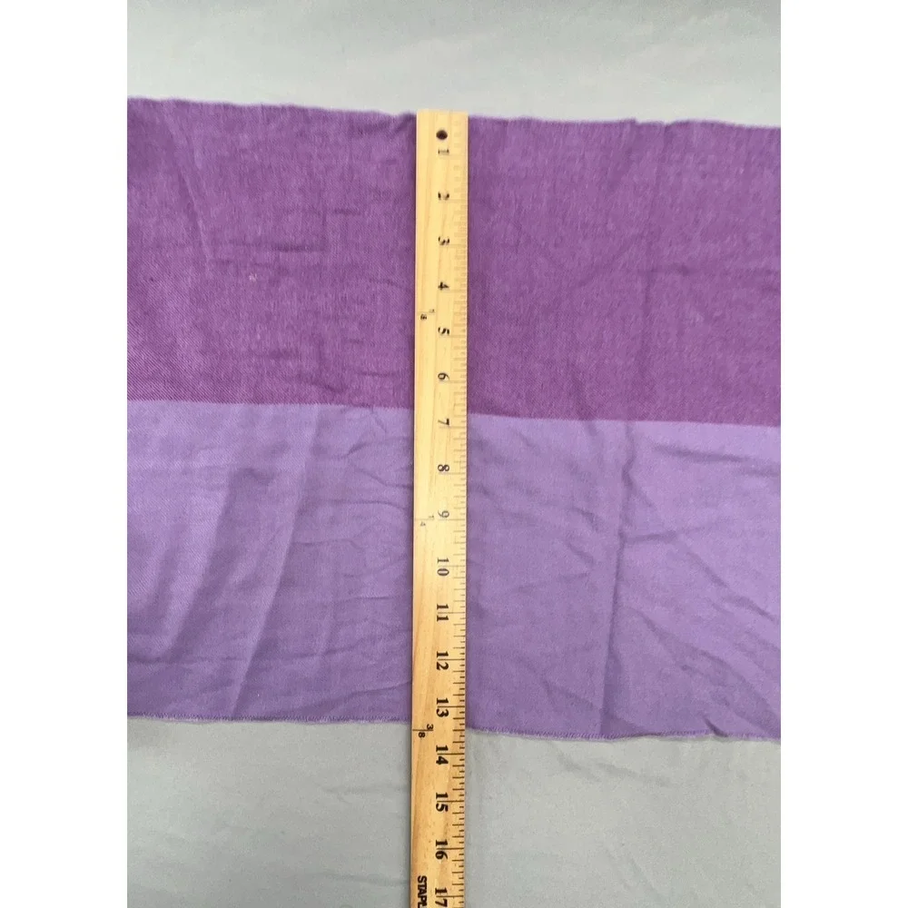 Nordstrom Silk Scarf Women Purple‎ Lavender Fringe Shawl Wrap Classic Chic